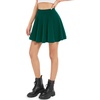 image:imageStelle Womens Casual Skater Skirt Flared Pleated Mini Skort with ShortsGreen