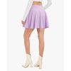 image:imageStelle Womens Casual Skater Skirt Flared Pleated Mini Skort with ShortsLilac