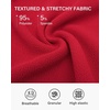 image:imageStelle Womens Casual Skater Skirt Flared Pleated Mini Skort with ShortsRed