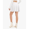 image:imageStelle Womens Casual Skater Skirt Flared Pleated Mini Skort with ShortsWhite