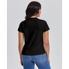 image:imageStelle Womens Cotton Crewneck T Shirt Short Sleeve Basic Tees Summer TopsBlack