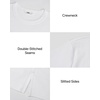 image:imageStelle Womens Cotton Crewneck T Shirt Short Sleeve Basic Tees Summer TopsWhite