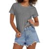 image:imageStelle Womens Cotton T Shirts Comfort Soft Casual Everyday Modal TopsDark Grey