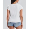 image:imageStelle Womens Cotton VNeck T Shirt Short Sleeve Basic Tees Casual TopsWhite