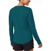image:imageStelle Womens Long Sleeve Sun Shirts Quick Dry Workout TopPeacock Blue