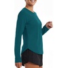 image:imageStelle Womens Long Sleeve Sun Shirts Quick Dry Workout TopPeacock Blue