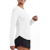 image:imageStelle Womens Long Sleeve Sun Shirts Quick Dry Workout TopWhite