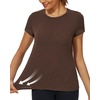 image:imageStelle Womens Modal Soft Crewneck Short Sleeve T Shirts Basic TeesCocoa