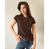 image:imageStelle Womens Modal Soft Crewneck Short Sleeve T Shirts Basic TeesCocoa