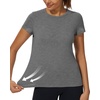 image:imageStelle Womens Modal Soft Crewneck Short Sleeve T Shirts Basic TeesDark Grey