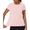 image:imageStelle Womens Modal Soft Crewneck Short Sleeve T Shirts Basic TeesLight Pink