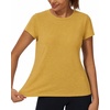 image:imageStelle Womens Modal Soft Crewneck Short Sleeve T Shirts Basic TeesMustard