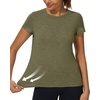 image:imageStelle Womens Modal Soft Crewneck Short Sleeve T Shirts Basic TeesOlive Green