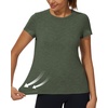 image:imageStelle Womens Modal Soft Crewneck Short Sleeve T Shirts Basic TeesUtility Green