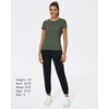image:imageStelle Womens Modal Soft Crewneck Short Sleeve T Shirts Basic TeesUtility Green