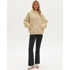 image:imageStelle Womens Oversized Fleece Hoodies Long Sleeve Casual SweatshirtBeige