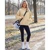 image:imageStelle Womens Oversized Fleece Hoodies Long Sleeve Casual SweatshirtBeige