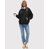 image:imageStelle Womens Oversized Fleece Hoodies Long Sleeve Casual SweatshirtBlack