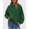 image:imageStelle Womens Oversized Fleece Hoodies Long Sleeve Casual SweatshirtForest Green