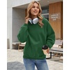 image:imageStelle Womens Oversized Fleece Hoodies Long Sleeve Casual SweatshirtForest Green