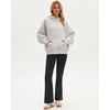 image:imageStelle Womens Oversized Fleece Hoodies Long Sleeve Casual SweatshirtLight Heather Grey