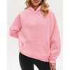 image:imageStelle Womens Oversized Fleece Hoodies Long Sleeve Casual SweatshirtPink