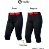 image:imageStelle Womens Softball Pants KneeHigh Knickers with Pocket Fastpitch AdultBlack