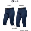 image:imageStelle Womens Softball Pants KneeHigh Knickers with Pocket Fastpitch AdultNavy