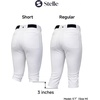 image:imageStelle Womens Softball Pants KneeHigh Knickers with Pocket Fastpitch AdultWhite
