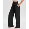 image:imageStelle Womens Wide Leg Lounge Pants Soft Stretch Casual Travel WearAblack