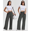 image:imageStelle Womens Wide Leg Lounge Pants Soft Stretch Casual Travel WearCharcoal