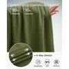 image:imageStelle Womens Wide Leg Lounge Pants Soft Stretch Casual Travel WearOlive Green