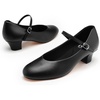 image:imageStelle 15 Ankle Strap Womens Character Shoes BallroomBlack