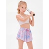 image:imageStelle Girls Butterfly Shorts with Pockets Athletic Running Sports SkirtTie Dye Marshmallow