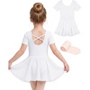 image:imageStelle Girls CrissCross Back Leotards Skirt with Tights for BalletDanceWhite