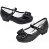 image:imageStelle Girls Dress Shoes Glitter Princess Low Heels for Party Wedding PromT08black Glitter