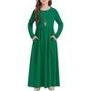 image:imageStelle Girls Long Sleeve Maxi Dress with Pockets 615 YearsGreen