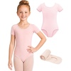 image:imageStelle Girls Short Sleeve Leotards with Tights for BalletDance OutfitsBallet Pink