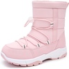 image:imageStelle Girls Snow Boots with Side Zipper Kids Warm Winter BootsPink