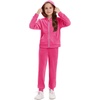 image:imageStelle Girls Velour Tracksuits Zip Up Hoodies Joggers with Pockets 515 YHot Pink