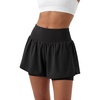 image:imageStelle Women 2 in 1 Running Shorts Flowy Athletic Short with Liner PocketsBlack