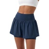 image:imageStelle Women 2 in 1 Running Shorts Flowy Athletic Short with Liner PocketsNavy