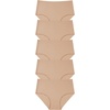 image:imageStelle Womens 5Pack Seamless Hipster Underwear No Show Panties5 Almond