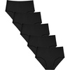 image:imageStelle Womens 5Pack Seamless Hipster Underwear No Show Panties5 Black