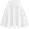 image:imageStelle Womens Casual Skater Skirt Flared Pleated Mini Skort with ShortsWhite