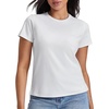 image:imageStelle Womens Cotton Crewneck T Shirt Short Sleeve Basic Tees Summer TopsWhite