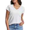 image:imageStelle Womens Cotton VNeck T Shirt Short Sleeve Basic Tees Casual TopsWhite