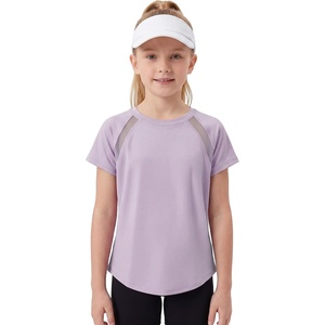 image:imageStelle Athletic Shirts for Girls Short Sleeve Soccer Active Tshirts KidsLight Purple