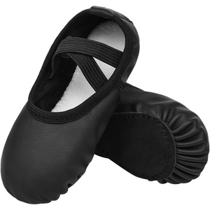 image:imageStelle Ballet Shoes for Girls Boys CloseFit PU Professional Dance SlippersBlack