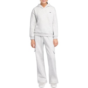 image:imageStelle Girls 2 Pieces Sweatsuit Hoodies Sweatpants Sets 515YLight Heather Grey